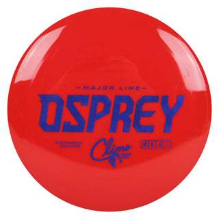 Climo Disc Golf Major Line First Run Osprey Distance Driver 10/6/-3/1 Red/Navy 171 grams