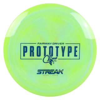 Climo Disc Golf Signature Line Prototype Streak Fairway Driver 7/5/0/1 Green Blue/Turquoise 174 grams