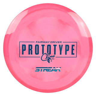 Climo Disc Golf Signature Line Prototype Streak Fairway Driver 7/5/0/1 Red/Turquoise 175 grams