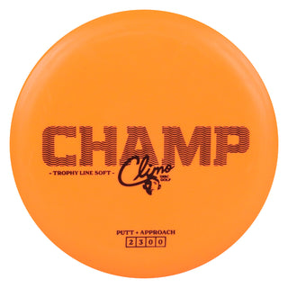 Climo Disc Golf Trophy Line Soft Champ Putter 2/3/0/0 Orange/Black 174 grams