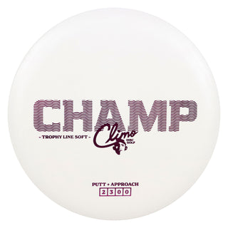 Climo Disc Golf Trophy Line Soft Champ Putter 2/3/0/0 White/Purple 170 grams