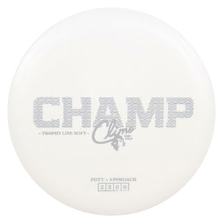 Climo Disc Golf Trophy Line Soft Champ Putter 2/3/0/0 White/Silver 172 grams
