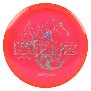 Discraft Disc Golf Fuzed Line Buzzz with Saw Pattern Midrange 5/4-1/1 Red/Holo Shimmer 177-180g