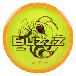 Discraft Disc Golf Fuzed Line Buzzz with Saw Pattern Midrange 5/4-1/1 Clear Orange/Autumn Camo 175-176g