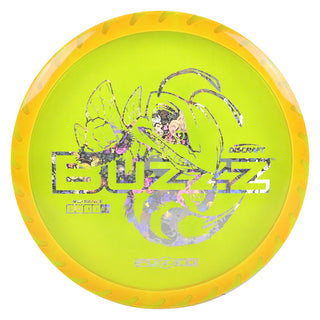 Discraft Disc Golf Fuzed Line Buzzz with Saw Pattern Midrange 5/4-1/1 Clear Mango/Buzzz Holo 170-172g