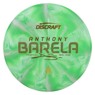 Discraft Disc Golf Anthony Barela Swirl CT Focus Putter 2/2/-1/2 Green/Gold 167-169g