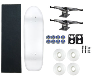 Moose Old School 33" White, Hollow Silver/Silver Trucks, 58mm White Wheels