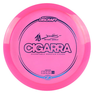 Discraft Disc Golf Anthony Barela Signature Series Z Line Cigarra Driver 7/6/-1/2 Pink/Blue 170-172g