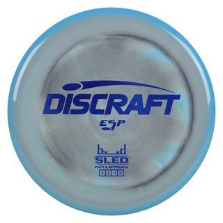 Discraft Disc Golf ESP Sled Putt and Approach 3/2/-1/2 Blue Black/Blue 176g