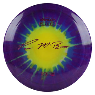 Discraft Disc Golf Paul McBeth Z Line Fly Dye Anax Distance Driver 10/6/0/3 Yellow Dot Purple/Purple 170-172g