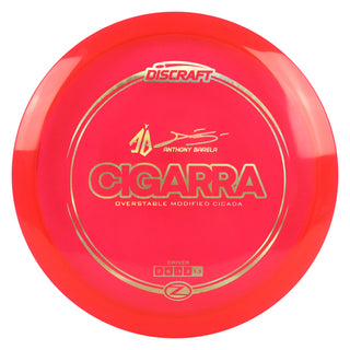 Discraft Disc Golf Anthony Barela Signature Series Z Line Cigarra Driver 7/6/-1/2 Red/Gold Holo 170-172g