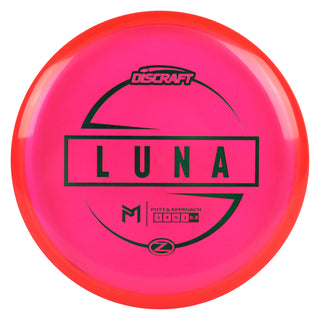 Discraft Disc Golf Paul McBeth Z Line Luna Putter 3/4/0/2 Red/Green 167-169g