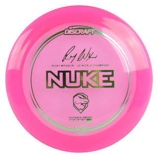 Discraft Disc Golf Ricky Wysocki Signature Series Z Line Nuke Driver 13/5/-1/3 Pink/Olive 170-172g