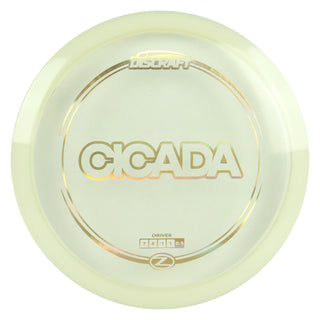 Discraft Disc Golf Z Line Cicada Fairway Driver 7/6/-1/1 Clear/Gold Holo 170-172g
