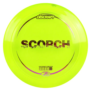 Discraft Disc Golf Z Lite Scorch Distance Driver 11/6/-2/2 Yellow/Purple Metallic 160g