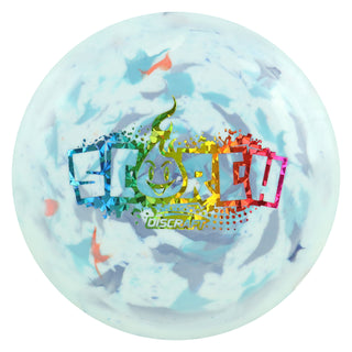 Discraft Disc Golf Jawbreaker Light Weight Scorch Distance Driver 11/6/-2/2 White/Rainbow Shatter 118g