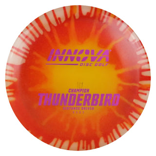 Innova Disc Golf Champion I-Dye Thunderbird Distance Driver 9/5/0/2 Red Splat/Purple 171 grams