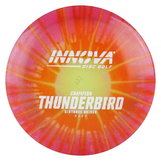 Innova Disc Golf Champion I-Dye Thunderbird Distance Driver 9/5/0/2 Yellow Splat Pink/White 171 grams
