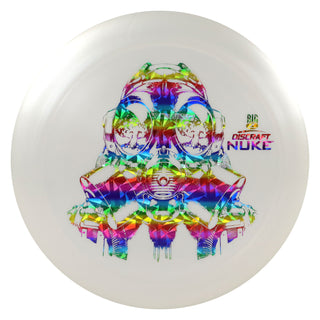 Discraft Disc Golf Big Z Nuke Distance Driver 13/5/-1/3 White/Rainbow Shatter 167-169g