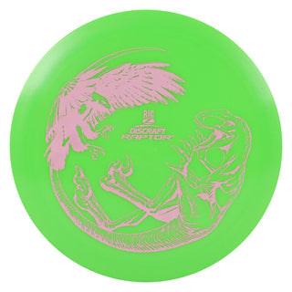 Discraft Disc Golf Big Z Raptor Distance Driver 9/4/0/3 Green/Light Pink 170-172g