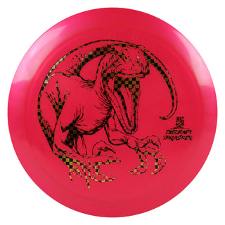 Discraft Disc Golf Big Z Thrasher Driver 12/5/-3/2 Neon Red/Gold Checkers 167-169g