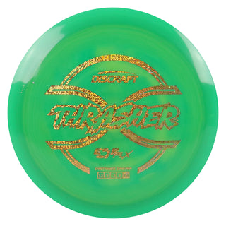 Discraft Disc Golf ESP FLX Thrasher Distance Driver 12/5/-3/2 Green/Gold Shimmer 167-169g