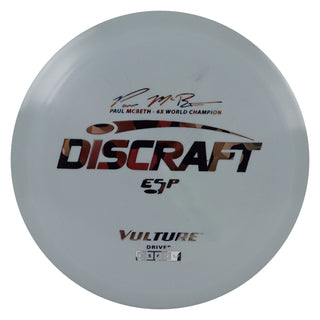 Discraft Disc Golf Paul McBeth Signature ESP Vulture Distance Driver 10/5/0/2 Grey/Navy Camo 167-169g