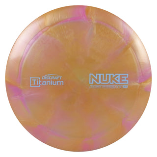 Discraft Disc Golf Titanium Swirl Nuke Distance Driver 13/5/-1/3 Bronze/Slate 173-174g