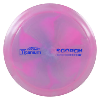Discraft Disc Golf Titanium Swirl Scorch Distance Driver 11/6/-2/2 Pink/Navy 173-174g