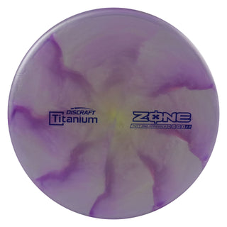 Discraft Disc Golf Titanium Swirl Zone Putter 4/3/0/3 Grey Purple/Navy 173-174g
