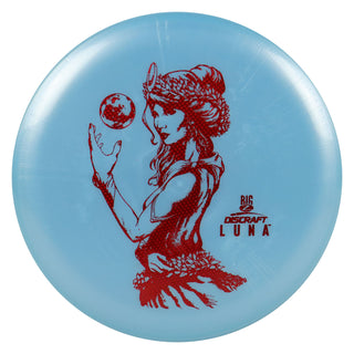 Discraft Disc Golf Paul McBeth Signature Big Z Luna Putter 3/3/0/3 Light Blue/Red Weave 170-172g