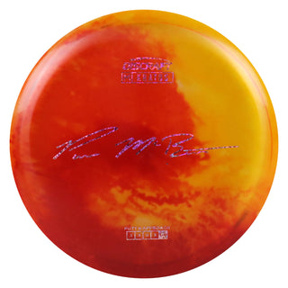 Discraft Disc Golf Paul McBeth Z Line Fly Dye Kratos Putter 3/3/0/3 Red Orange/Hearts 173-174g