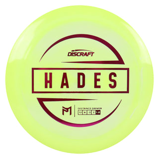 Discraft Disc Golf Paul McBeth Signature Hades Distance Driver 12/6/-3/2 Yellow/Magenta 170-172g