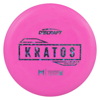 Discraft Disc Golf Paul McBeth Putter Line Hard Kratos Putter 3/3/0/3 Pink/Snowflakes 160-163g