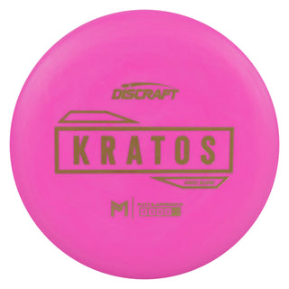 Discraft Disc Golf Paul McBeth Putter Line Hard Kratos Putter 3/3/0/3 Pink/Gold 170-172g