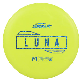 Discraft Disc Golf Paul McBeth Putter Line Hard Luna Putter 3/4/0/3 Yellow/Blue Shatter 171 grams
