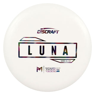 Discraft Disc Golf Paul McBeth Putter Line Hard Luna Putter 3/4/0/3 White/Jellybean 170 grams