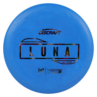 Discraft Disc Golf Paul McBeth Putter Line Soft Luna Putter 3/4/0/2 Blue/Jellybean 175 grams
