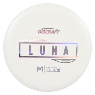 Discraft Disc Golf Paul McBeth Putter Line Soft Luna Putter 3/4/0/2 White/Holo 172 grams