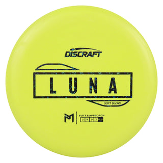 Discraft Disc Golf Paul McBeth Putter Line Soft Luna Putter 3/4/0/2 Yellow/Black Stars 168 grams