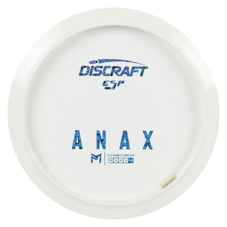 Discraft Disc Golf Paul McBeth ESP Anax Solid White Distance Driver 10/6/0/3 White/Blue Hearts 170-172g
