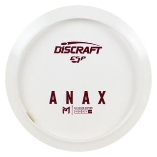 Discraft Disc Golf Paul McBeth ESP Anax Solid White Distance Driver 10/6/0/3 White/Burgundy 170-172g