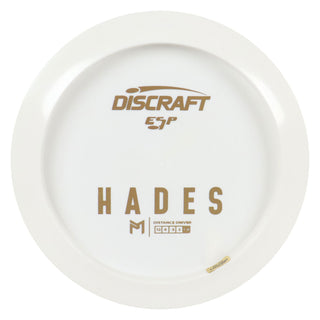 Discraft Disc Golf Paul McBeth ESP Hades Solid White Distance Driver 12/6/-2/2 White/Gold 164-166g