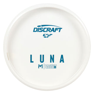 Discraft Disc Golf Paul McBeth ESP Luna Solid White Putter 3/4/0/3 White/Turquoise 173-174g