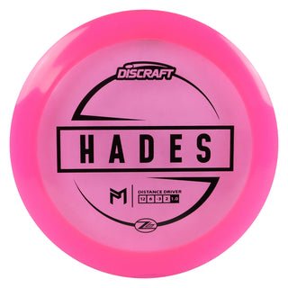 Discraft Disc Golf Paul McBeth Z Lite Hades Distance Driver 12/6/-3/2 Pink/Black 155-159g