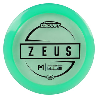 Discraft Disc Golf Paul McBeth Z Lite Zeus Distance Driver 12/5/-1/3 Green/Black 159 grams