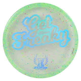 Discraft Disc Golf Brodie Smith Z FLX Confetti Zone Get Freaky Putter 4/3/0/3 Green/Blue Holo 173-174g