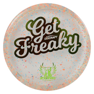 Discraft Disc Golf Brodie Smith Z FLX Confetti Zone Get Freaky Putter 4/3/0/3 Blue Orange/Olive 173-174g