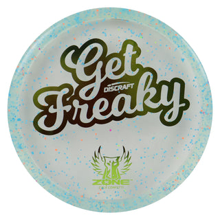 Discraft Disc Golf Brodie Smith Z FLX Confetti Zone Get Freaky Putter 4/3/0/3 Blue/Olive 173-174g