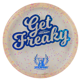 Discraft Disc Golf Brodie Smith Z FLX Confetti Zone Get Freaky Putter 4/3/0/3 Purple/Blue Scales 170-172g